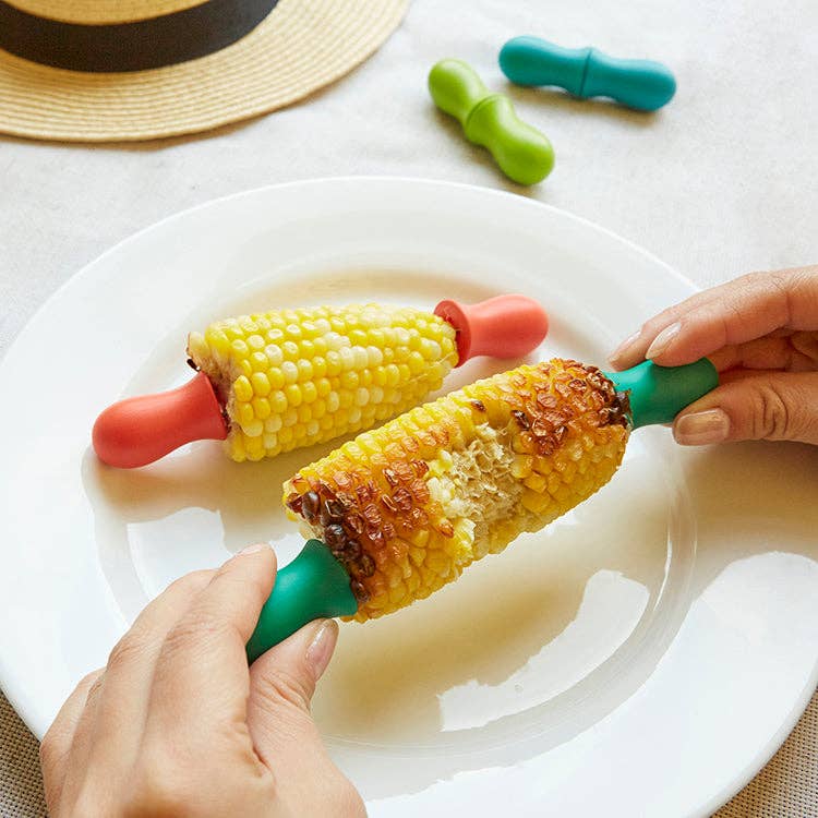 RAINBOW CORN HOLDERS S/6