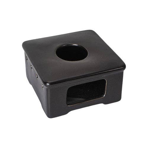 Ceramic Teapot Tea Light Candle Warmer 5.25"L Square Base (1/16)