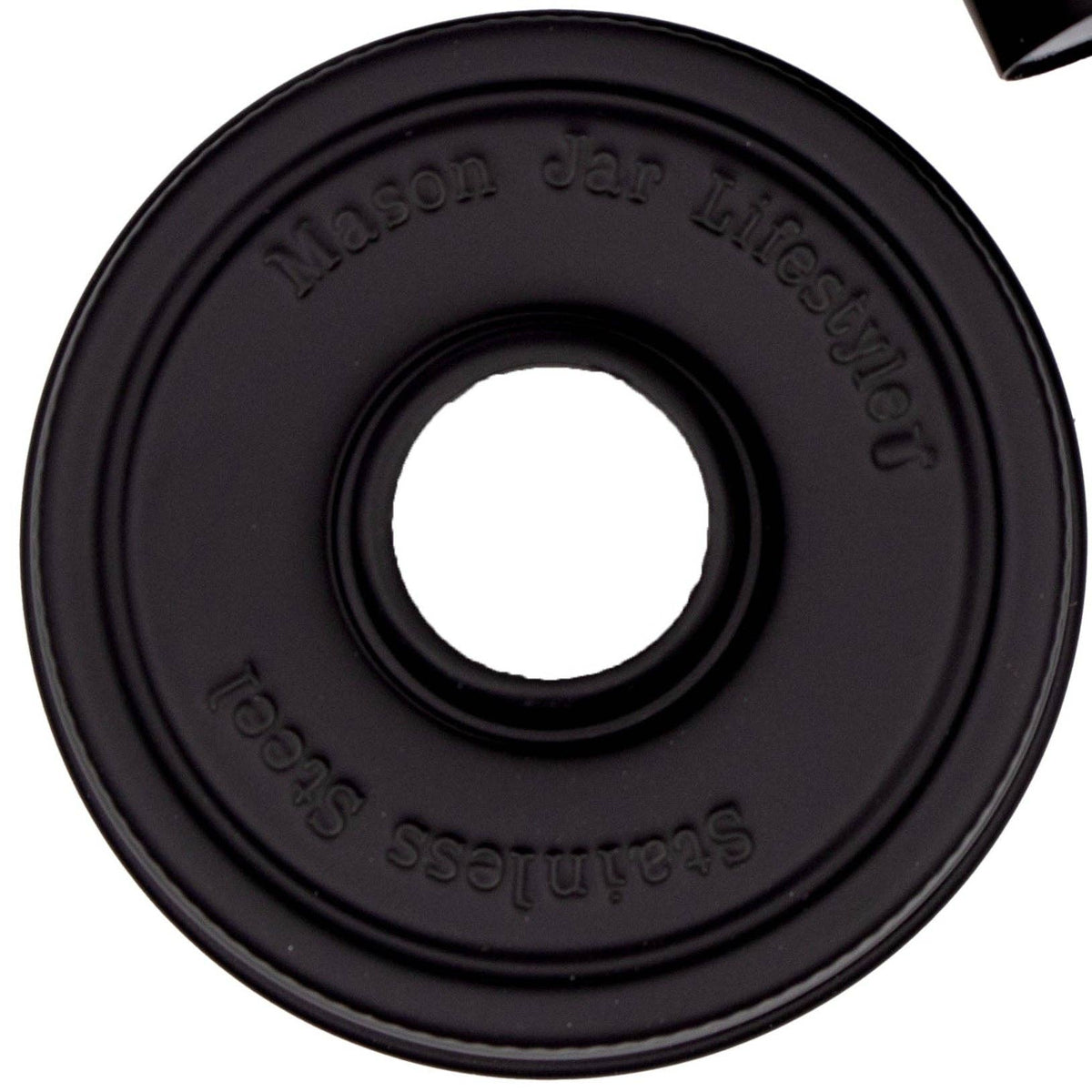 Matte Black Soap Pump Lid Kit for Mason Jars: Matte black / Regular mouth