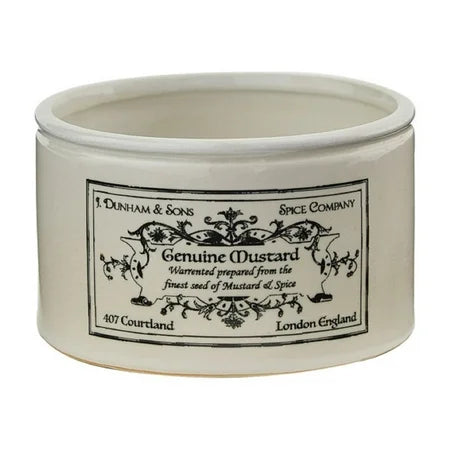 IRONSTONE MUSTARD CROCK