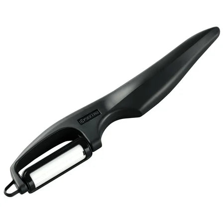 CERAMIC VERTICAL DOUBLE EDGE PEELER BLACK
