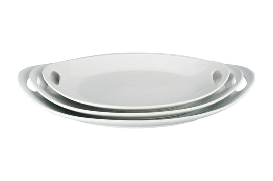 OVAL PLATTER W/ HANDLES 17"