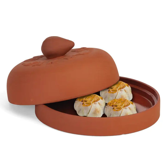 TERRA COTTA GARLIC BAKER 7"