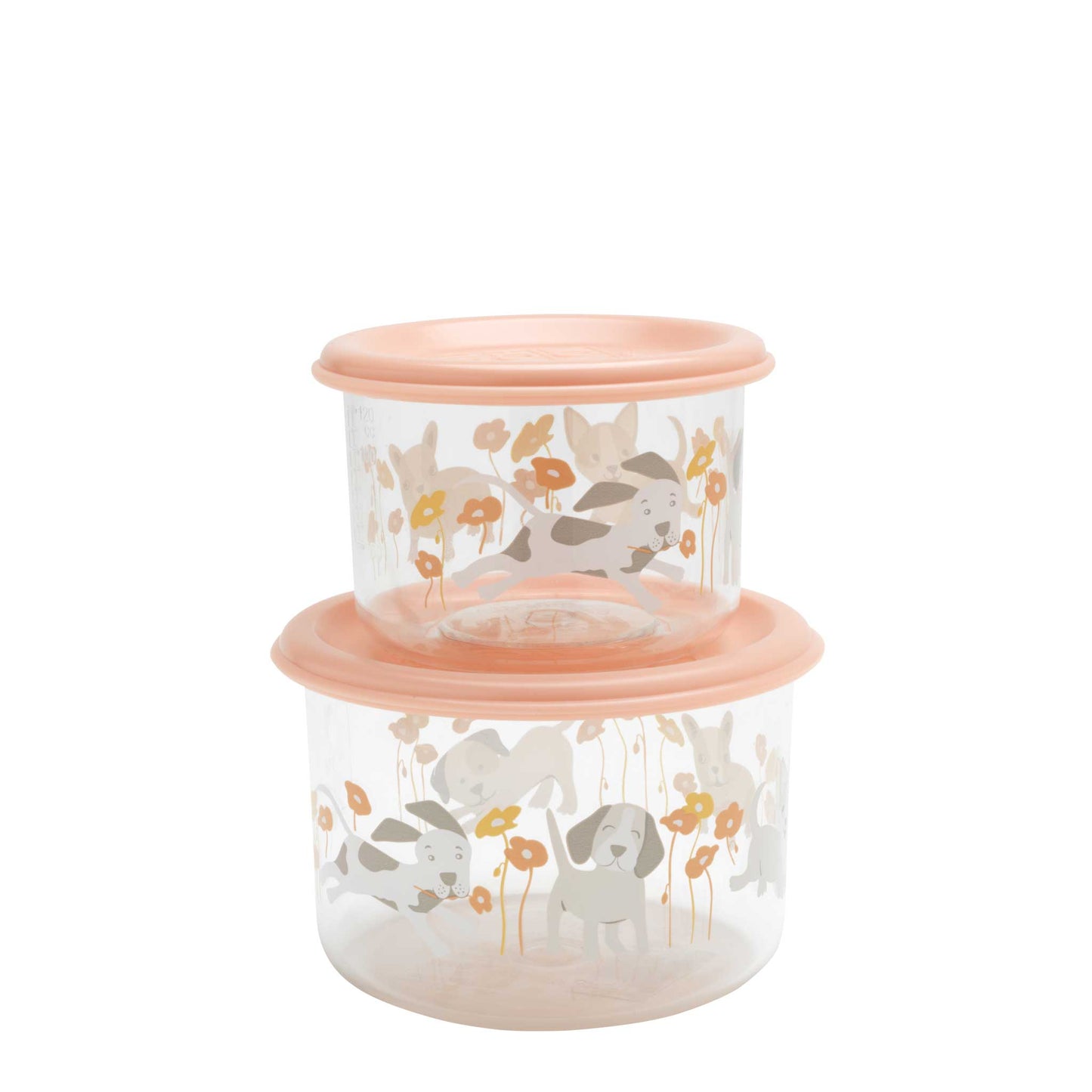 GOOD LUNCH SNACK CONTAINERS  PUPPIES & POPPIES  SMALL