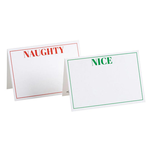 REVERSIBLE PLACE CARDS NAUGHTY OR NICE