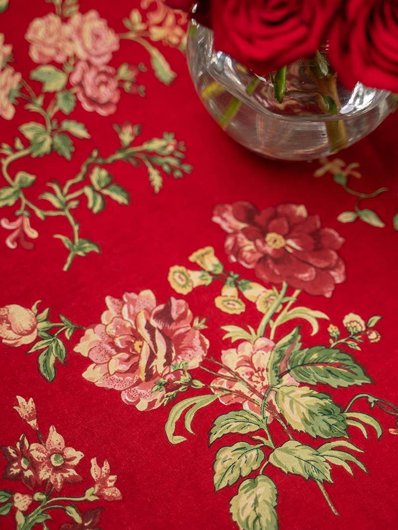 Milene Tablecloth - Red: 60x90