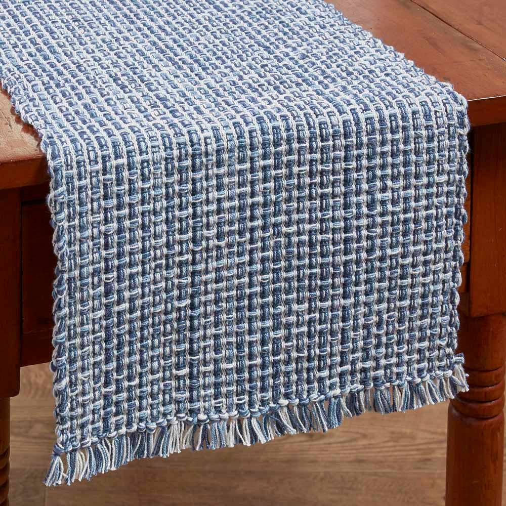 TWEED TABLE RUNNER DENIM 54"