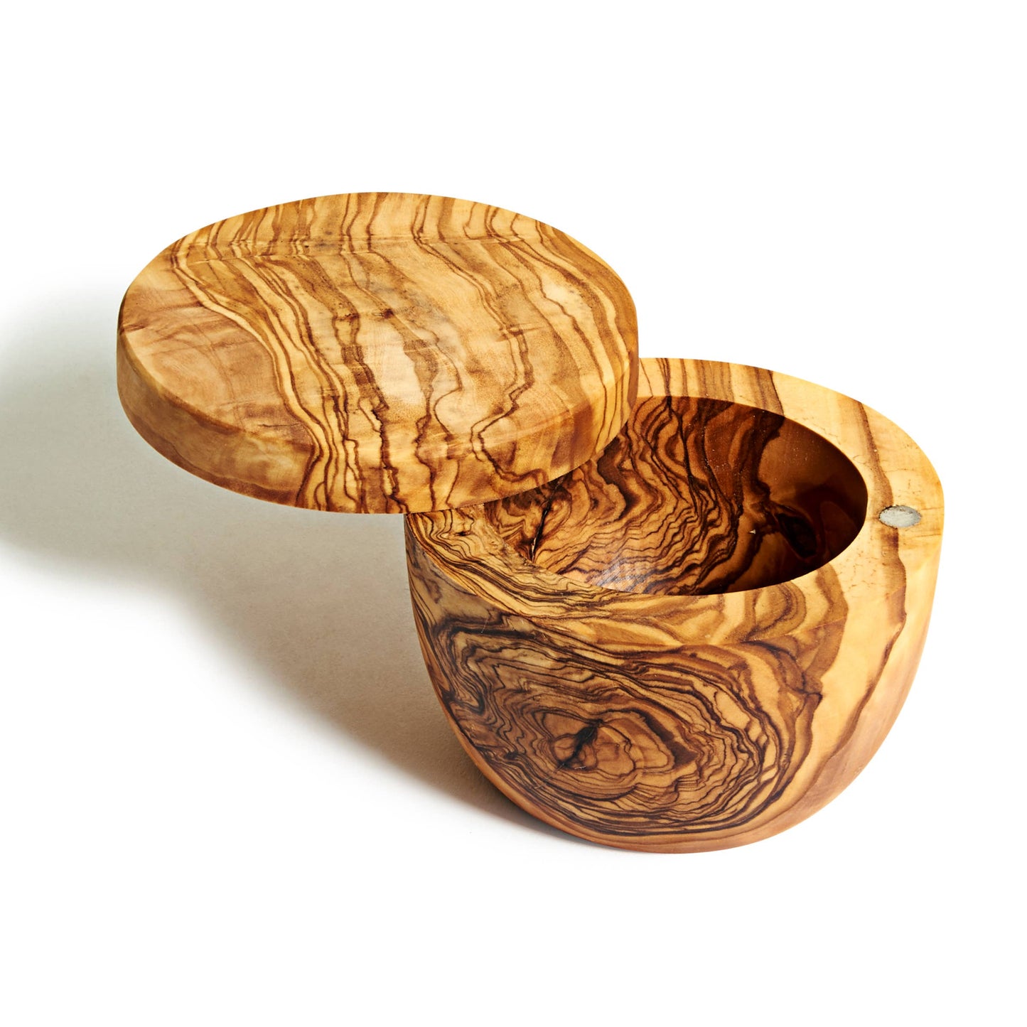 OLIVE WOOD SALT CELLAR