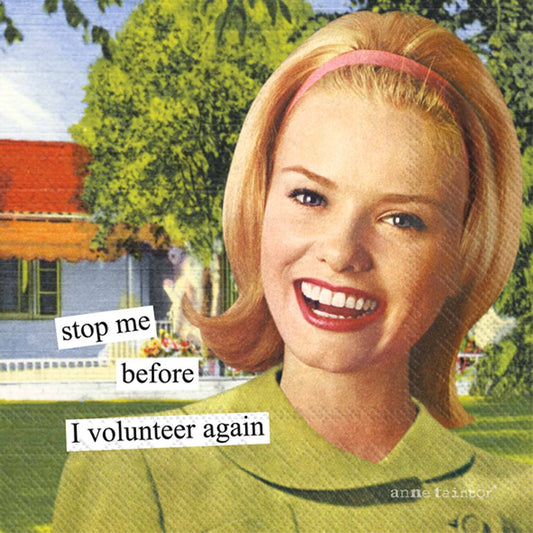 PAPER COCKTAIL NAPKINS VOLUNTEER 20/CT