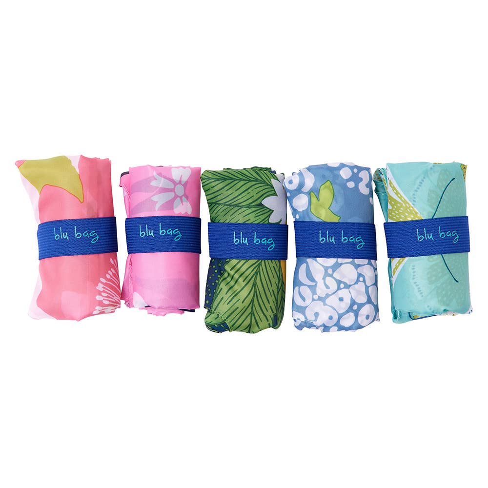 HYDRANGEA BLOSSOMS REUSABLE SHOPPER BLU BAG