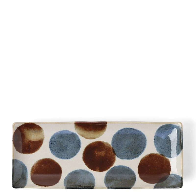 RUSTIC DOTS RECTANGLE PLATE