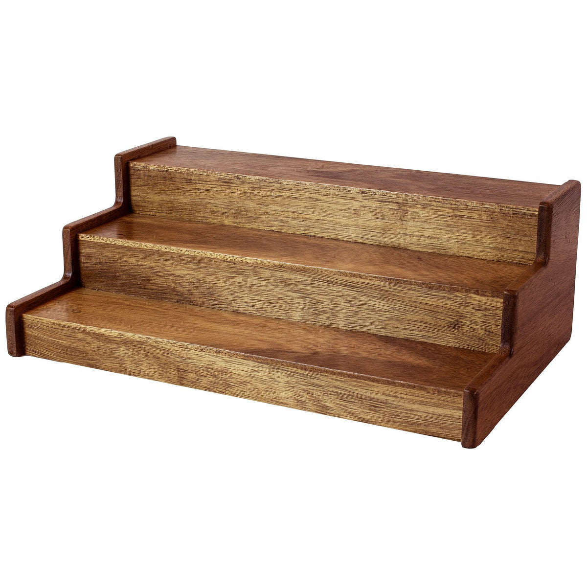 TB Home® Acacia Wood 3-Tier Expandable Spice Rack