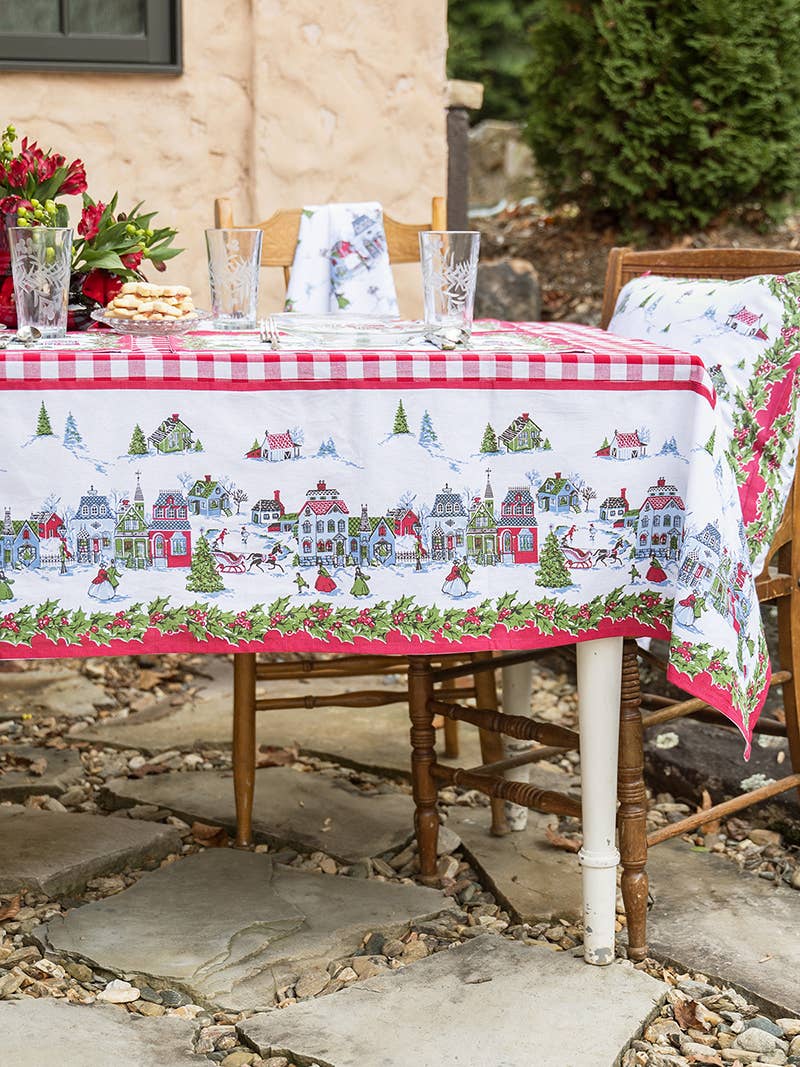 Victorian Christmas Tablecloth - Multi: 60x108