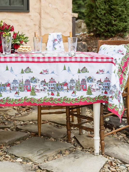 Victorian Christmas Tablecloth - Multi: 60x108