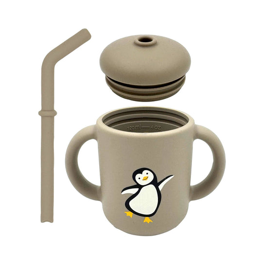 SILICONE SIPPY CUP: PENGUIN