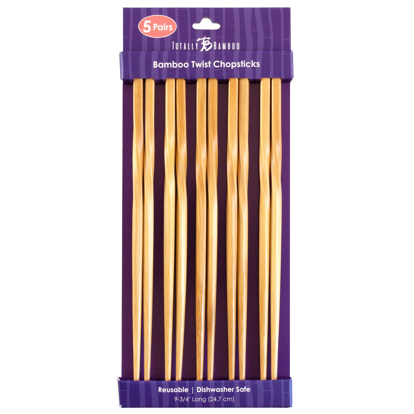 REUSABLE "TWIST" CHOPSTICKS, 5 PAIRS