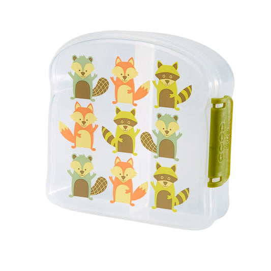 SANDWICH BOX W/DIVIDER FOX