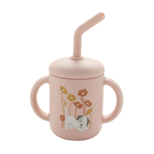 FRESH & MESSY SIPPY CUP PUPPIES & POPPIES