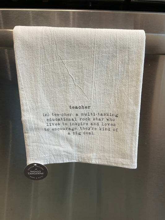 TEACHER DEFINITION DISH TOWEL