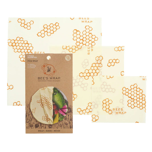 BEE'S WRAP 3 PK HONEYCOMB ASST