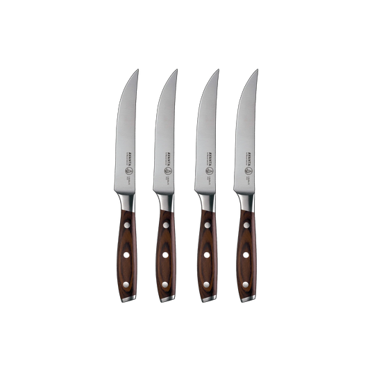 AVANTA PAKKAWOOD STEAK KNIFE SET OF 4