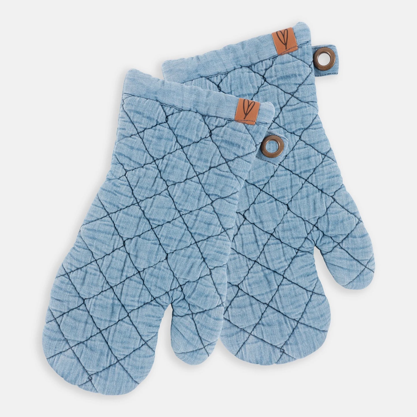 OVEN MITT DENIM BLUE