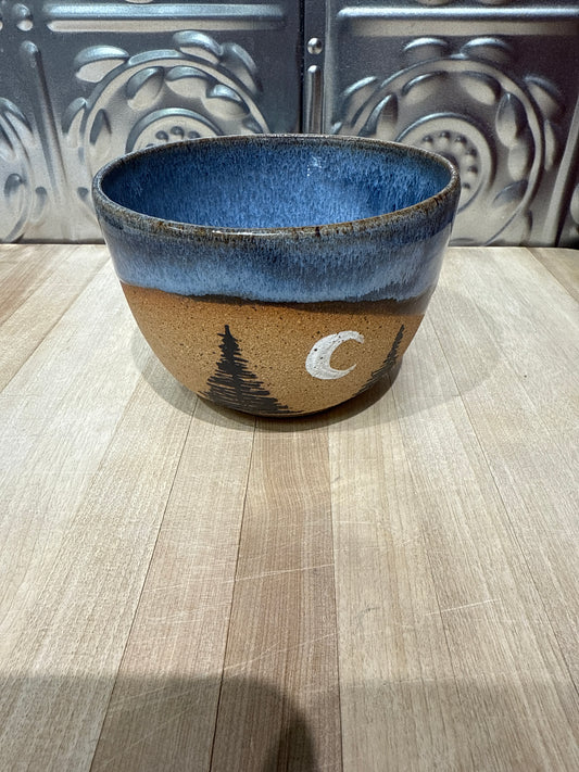 RISING FOREST SOUP MUG-MOON/TREES