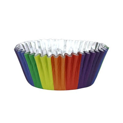CUPCAKE FOIL LINER RAINBOW 30/CT