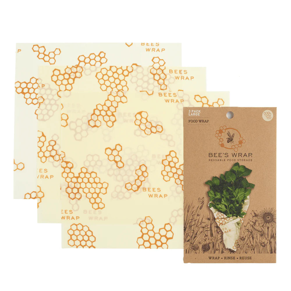 BEE'S WRAP LARGE WRAPS 3 PK HONEYCOMB