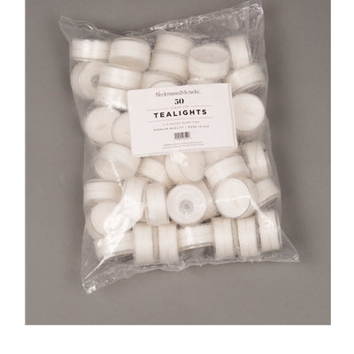TEALIGHTS CLEAR CUP 50 CT 4-5 HR