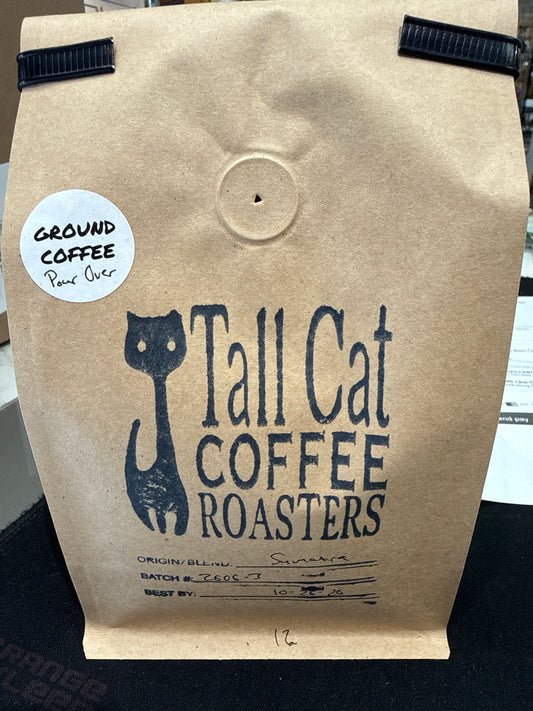 TALL CAT COFFEE ROASTER SUMATRA POUR OVER GROUND