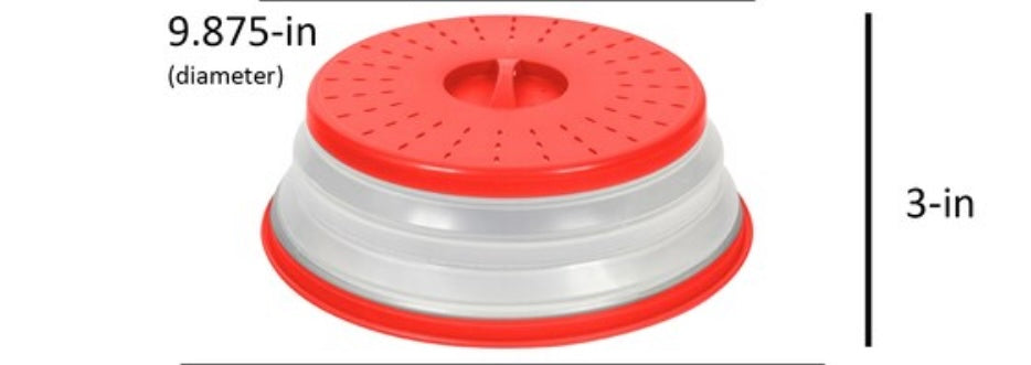 MEDIUM MICROWAVE FOOD COVER 10"X3"