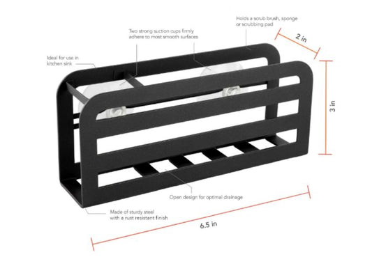 HUDSON SPONGE AND BRUSH HOLDER