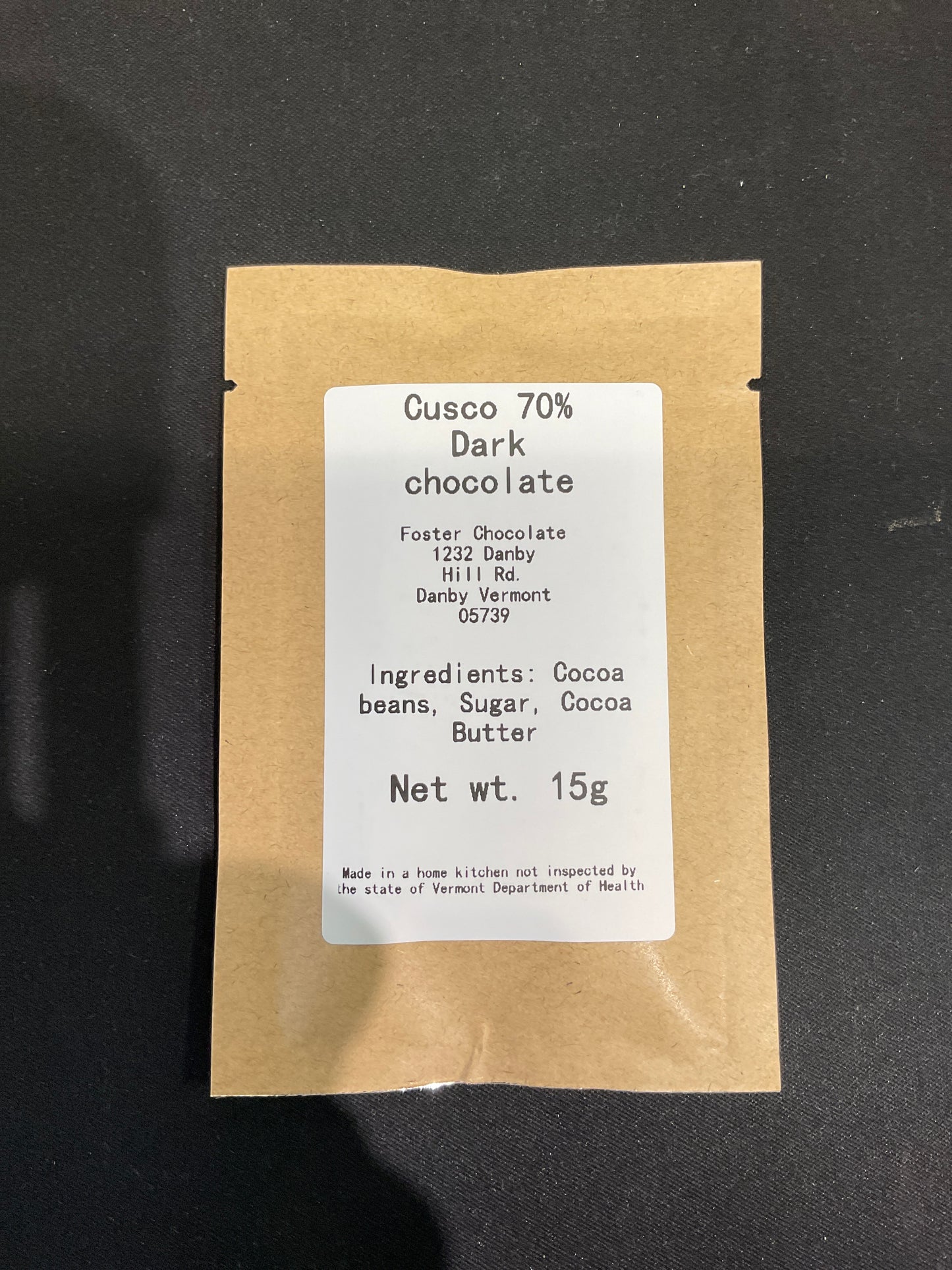FOSTER CUSCO 70% DARK CHOCOLATE