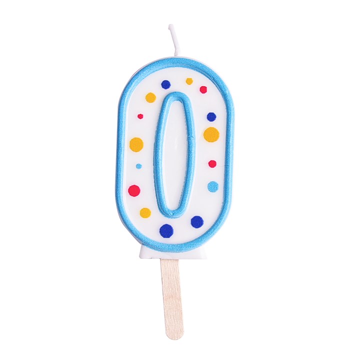 NUMBER 0 CANDLE BLU