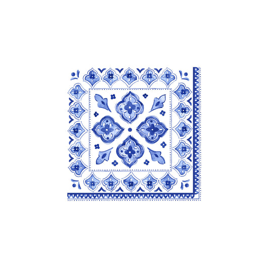 COCKTAIL NAPKIN MOROCCAN BLUE