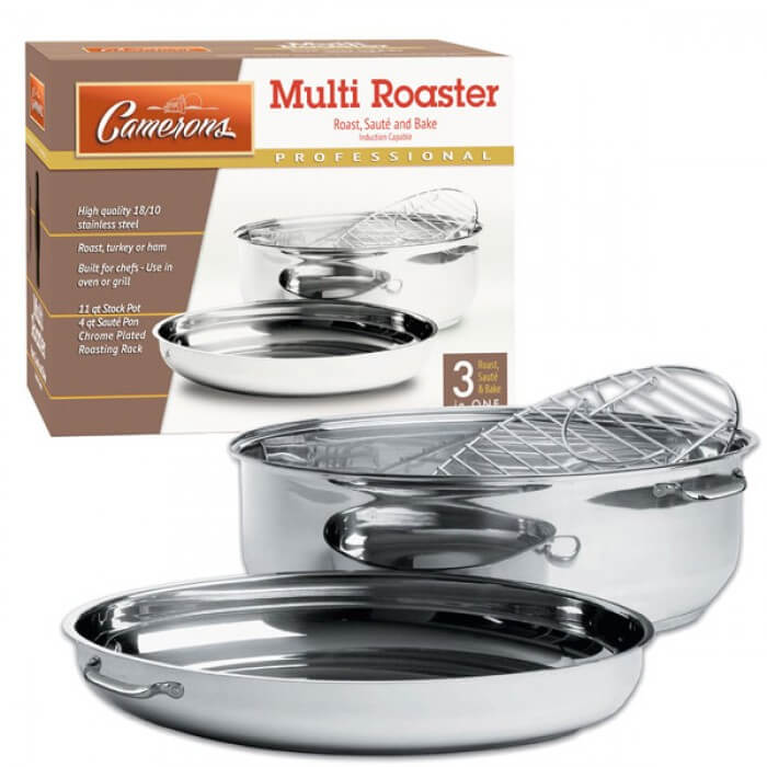 CAMERON'S STAINLESS STEEL MULTI ROASTER – Vermont Kitchen Supply