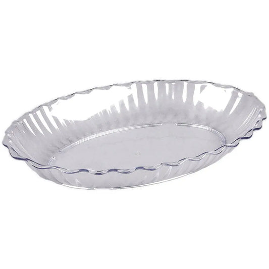 OVAL DELI PLATTER - 11 5/16 X 15 3/16" CLEAR