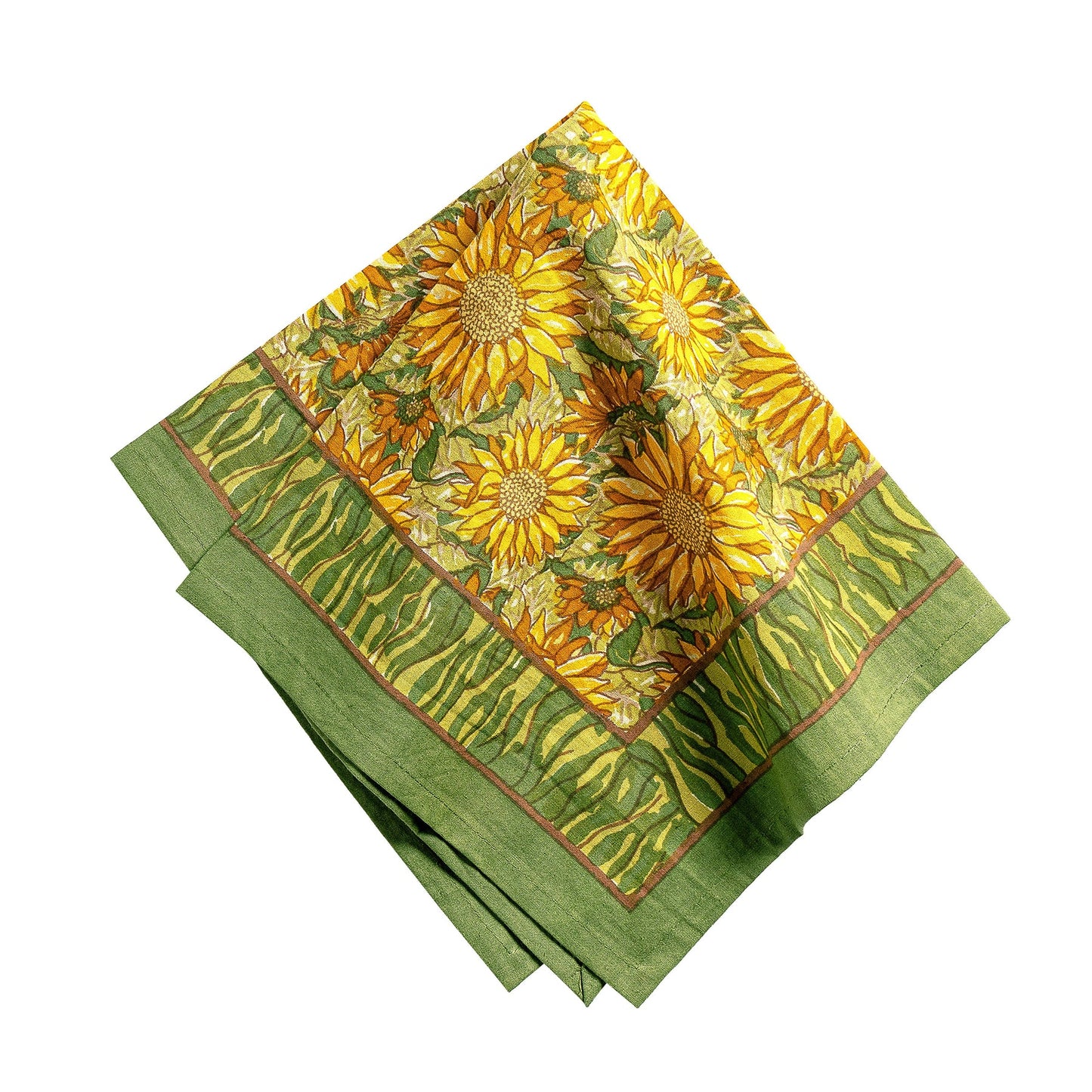 NAPKIN SUNFLOWER YEL & GRN
