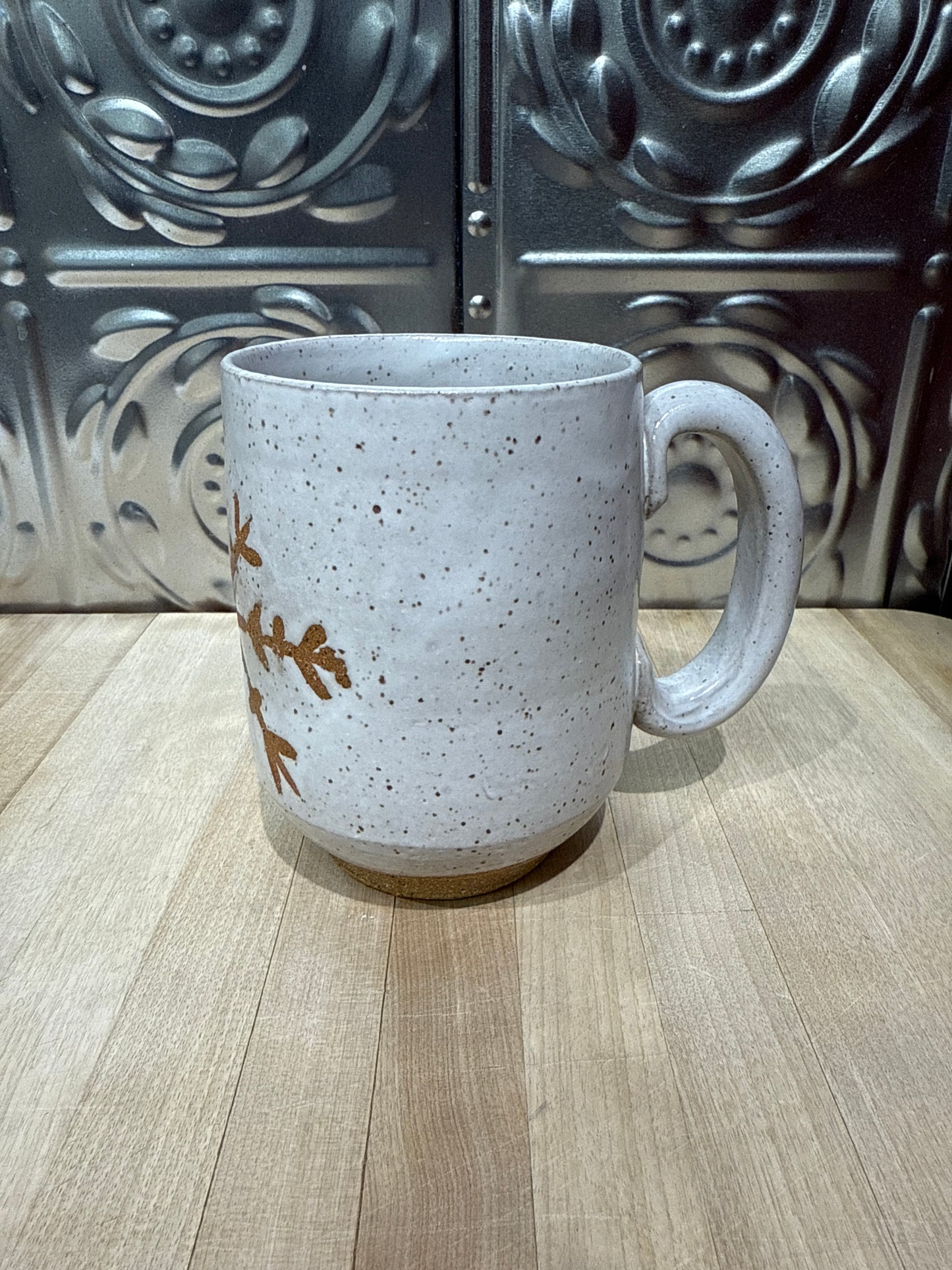 RISING FOREST MUG-SNOWFLAKE WHITE