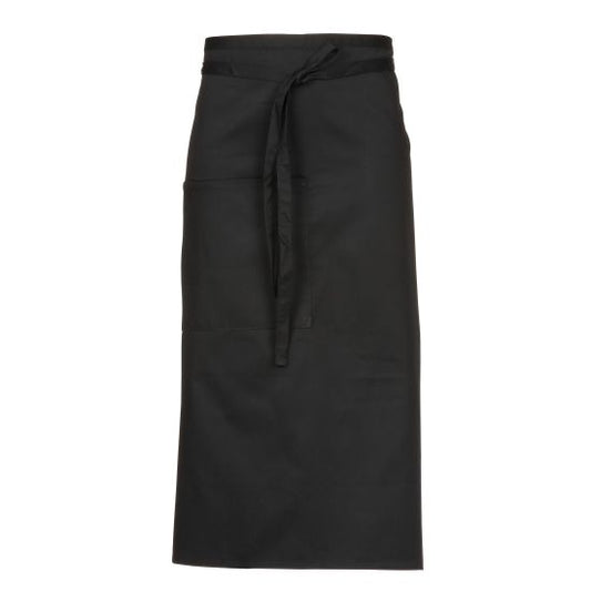 APRON CHEF'S FULL- LENGTH 40" X 38" BLACK