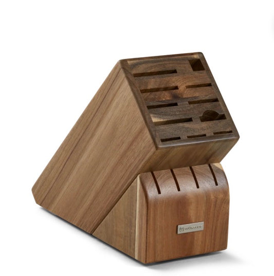 LAST ONE! 15 Slot Acacia Knife Block (Display Model/Slight Imperfections)