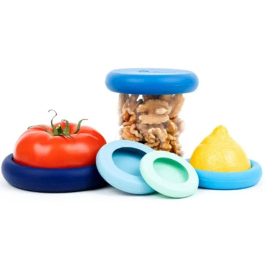 FOOD HUGGERS SET OF 5 ICE BLUE