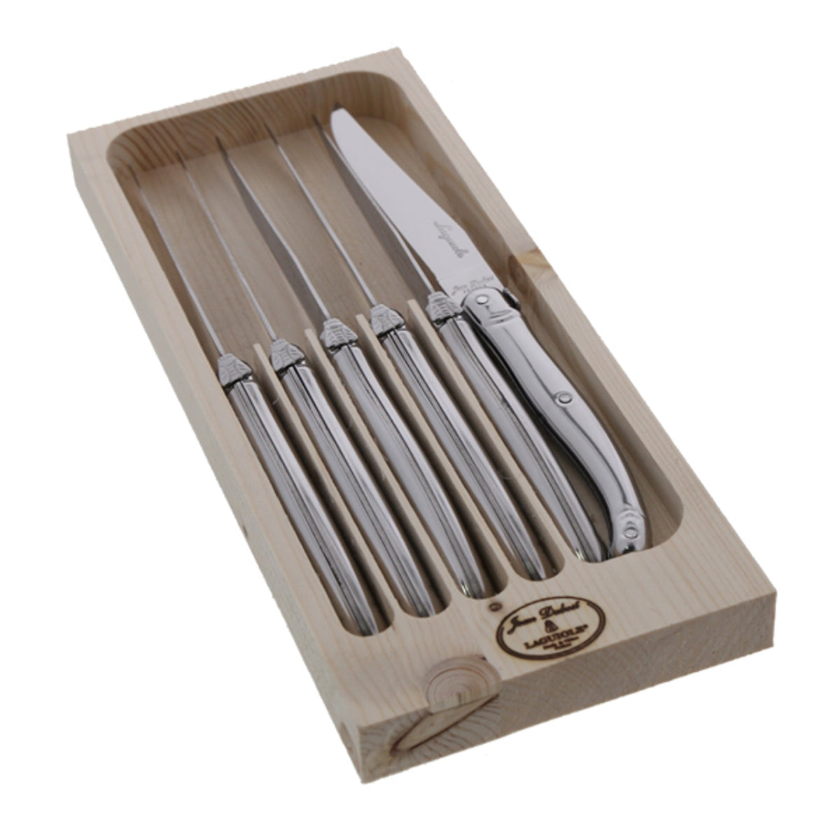 JEAN DUBOST 6 STEAK KNIFES SS