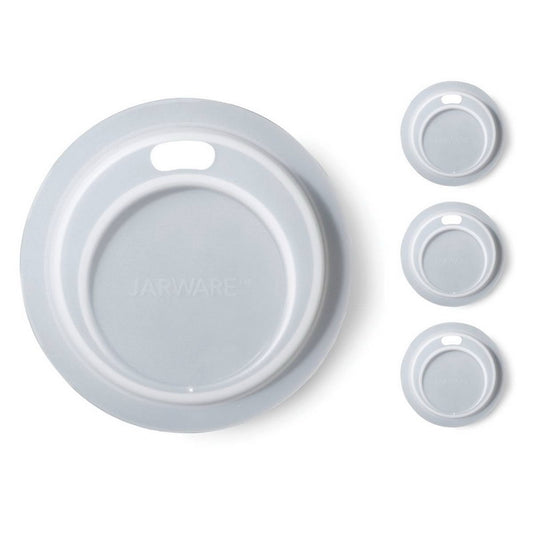 SILICONE DRINK S/4 TRANSLUCENT WHITE 3.25 INCH