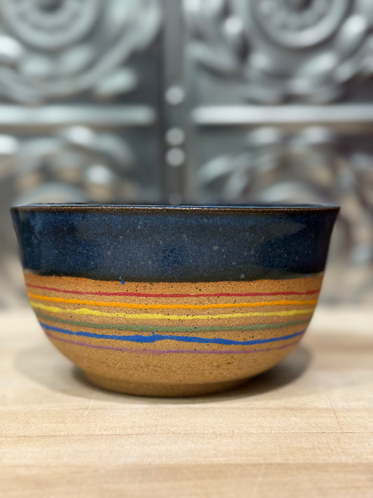 RISING FOREST BOWL- RAINBOW STRIPE