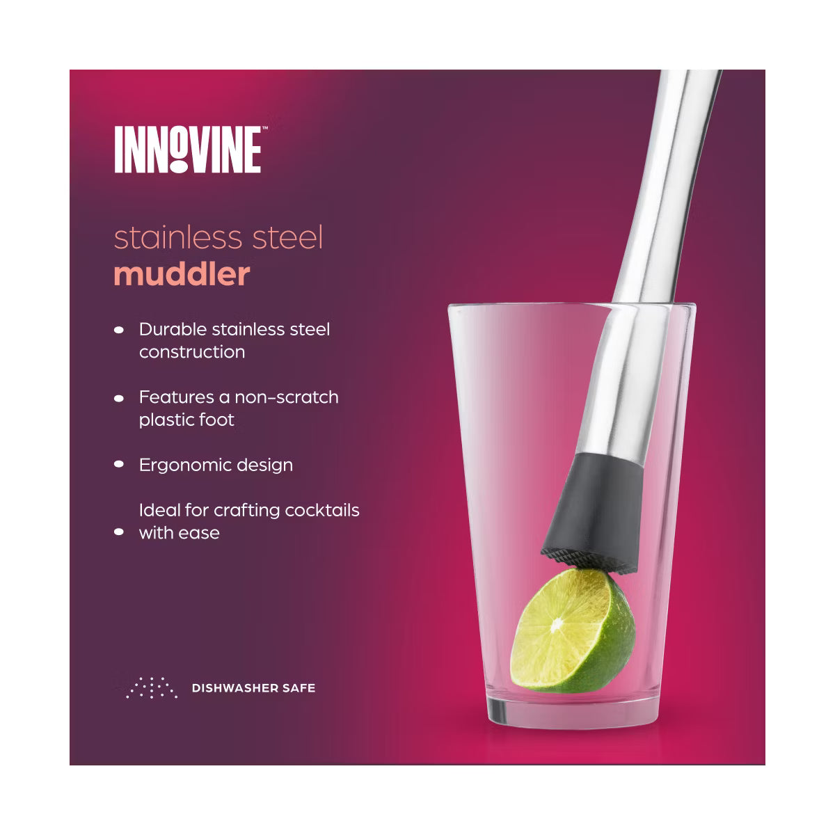 STAINLESS STEEL MUDDLER