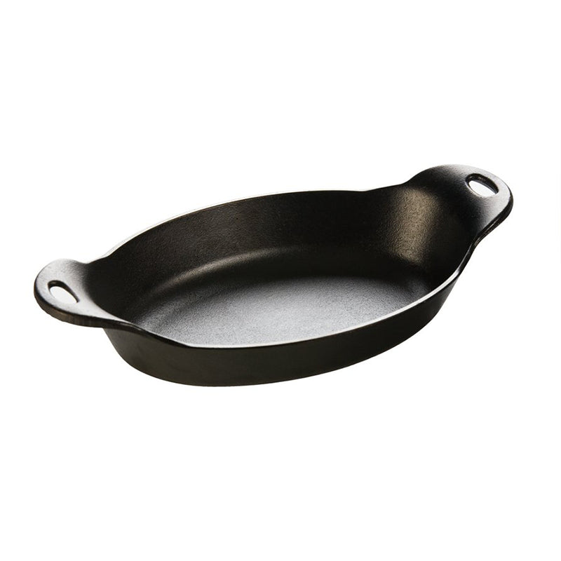LODGE HEAT-TREATED OVAL CAST IRON SERVER 36 OZ