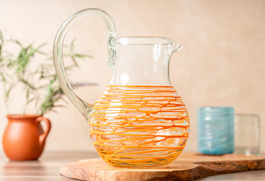 GLASS PITCHER MEDIUM