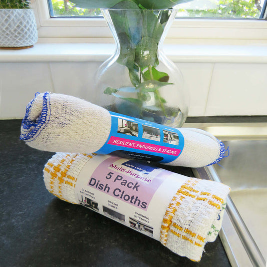 DISH CLOTHS MULTI-PURPOSE 5 PK